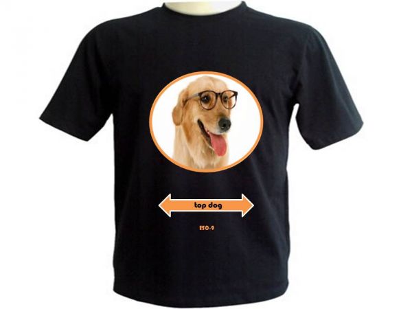 Camiseta Temática Dog Top Malha Penteada100% Algodão