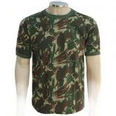 Camiseta Padrão Camuflada 100% Algodão - Fio 30.1