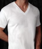 Camiseta Gola V-100% Algodão-kit C/ 10 Peças