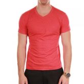Camiseta Gola V Cores Lisa 100% Algodão