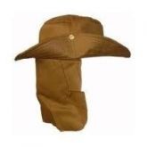 Chapeu Australiano Brim Cores Com Protetor de Nuca