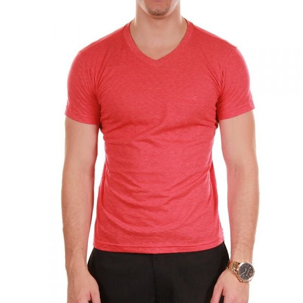 Camiseta Gola V Cores Lisa 100% Algodão
