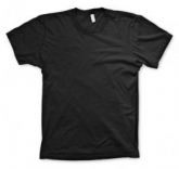 Camiseta Lisa Preta 100% Algodão - Fio 30.1 - Atacado